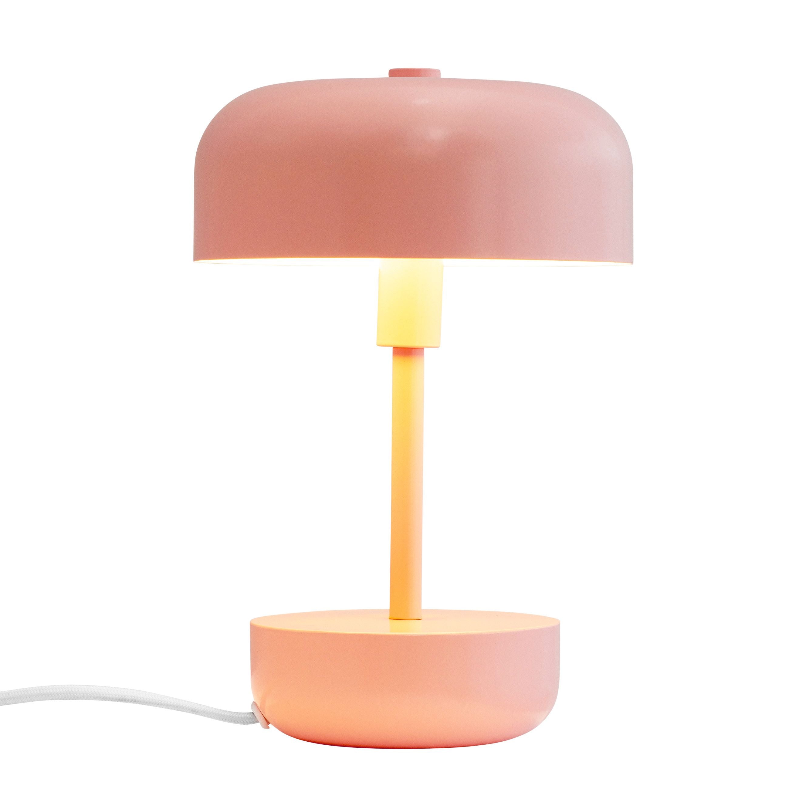 Lampa stołowa Dyberg Larsen Haipot, różowy