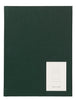 Notem Studio nawet Work Work Journal Large, Dark Green Cloth