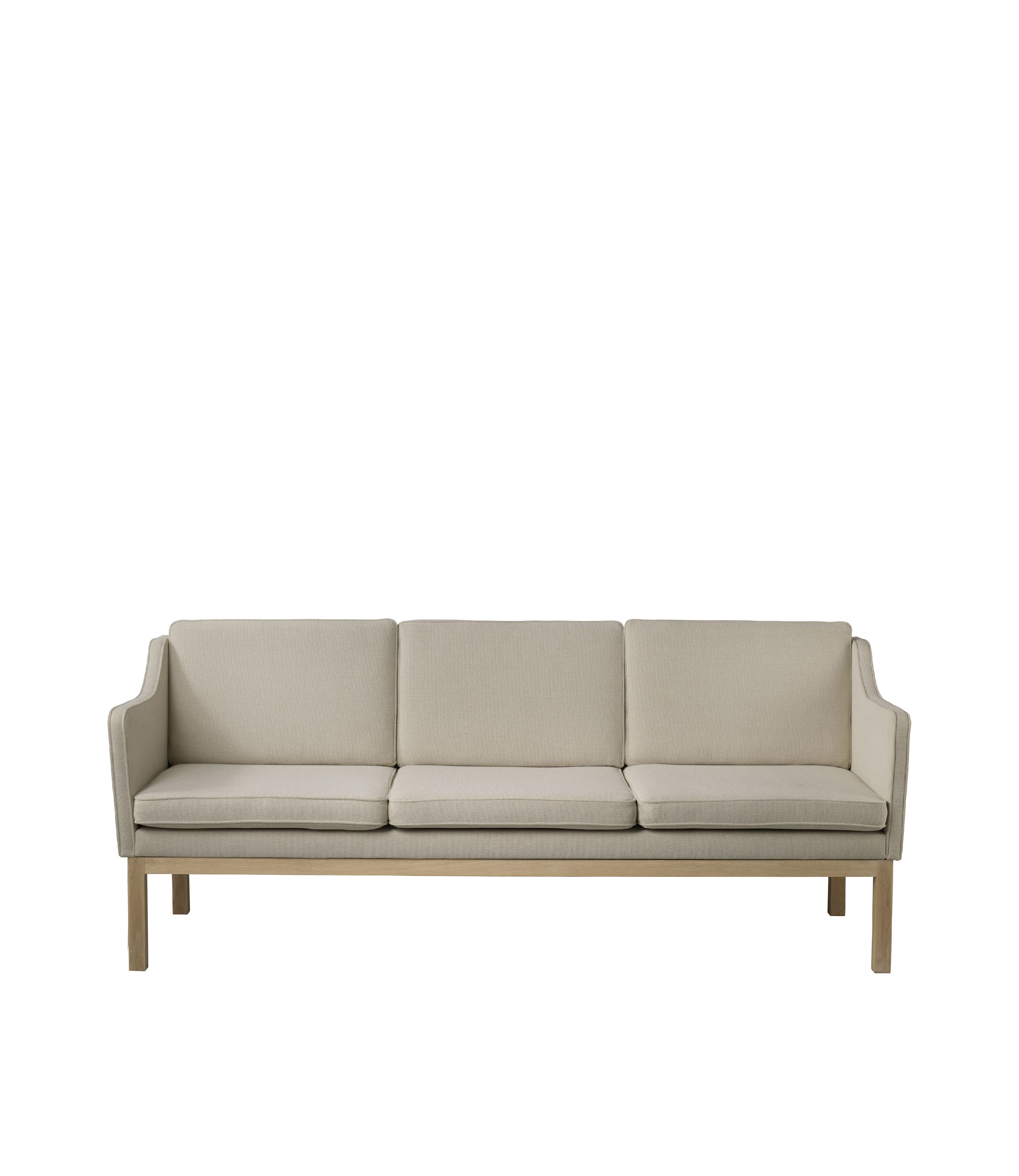 FDB Furniture MK46 Mogens Koch 3 Pers. Sofa, Oak/de Ploeg Prairie Beige 90