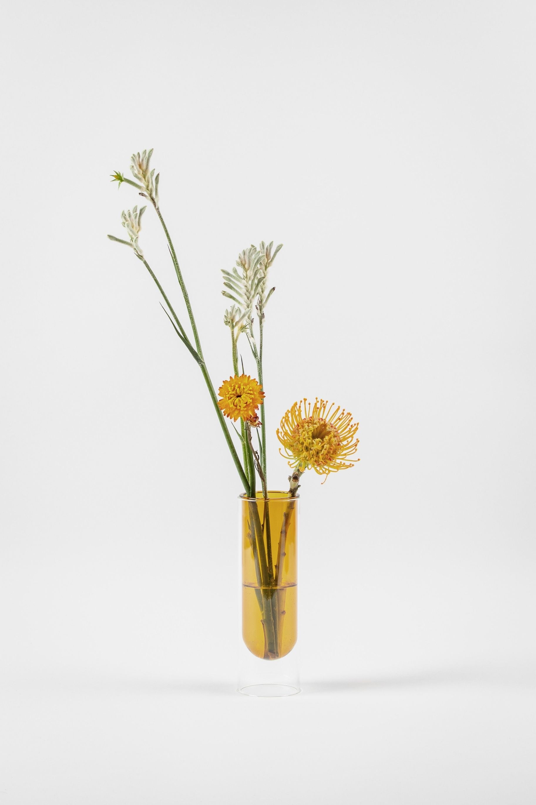 Studio o wazonie z lampą kwiatową 20 cm, żółty