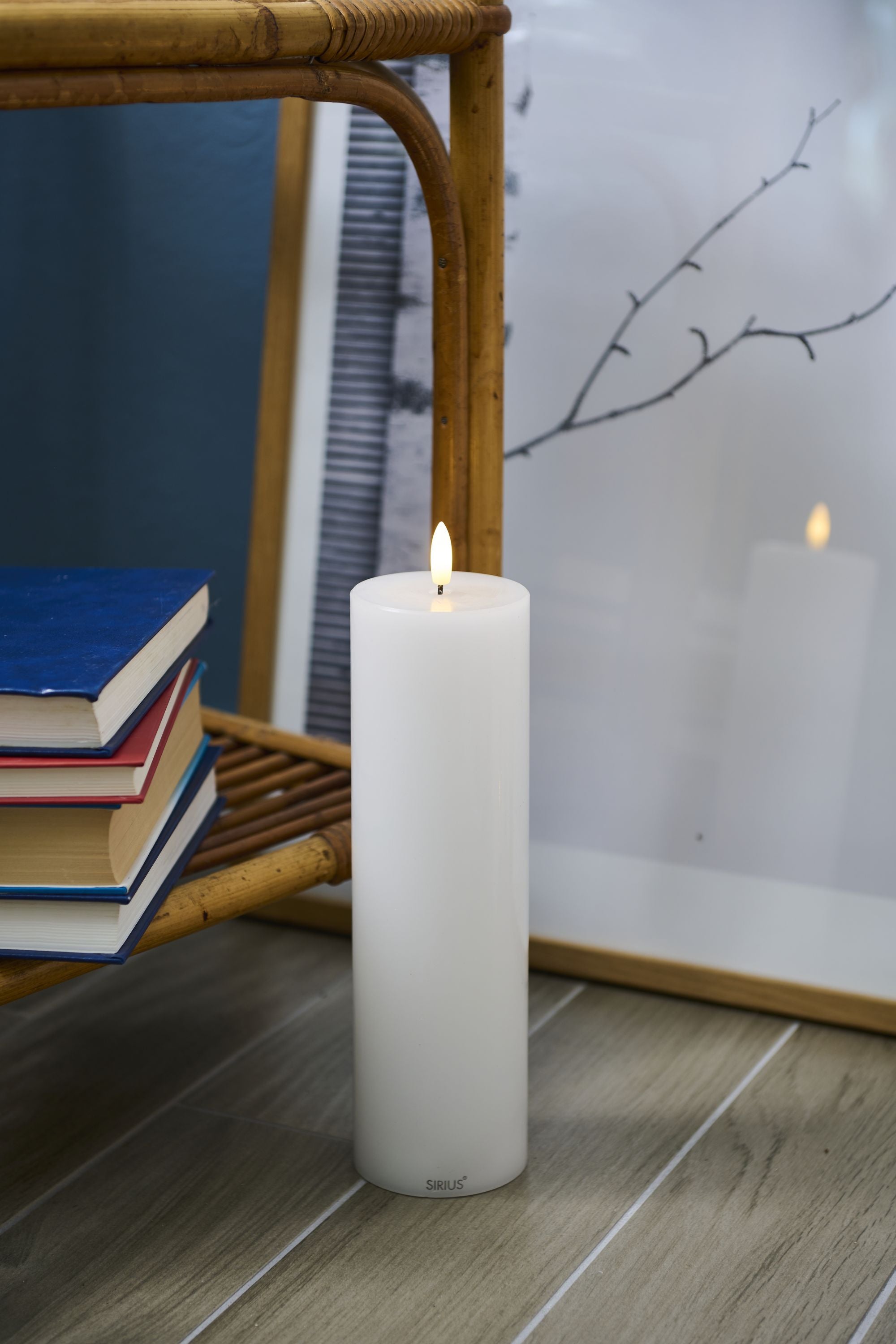 Sirius Sille Led Candle White, ø7,5x H25cm