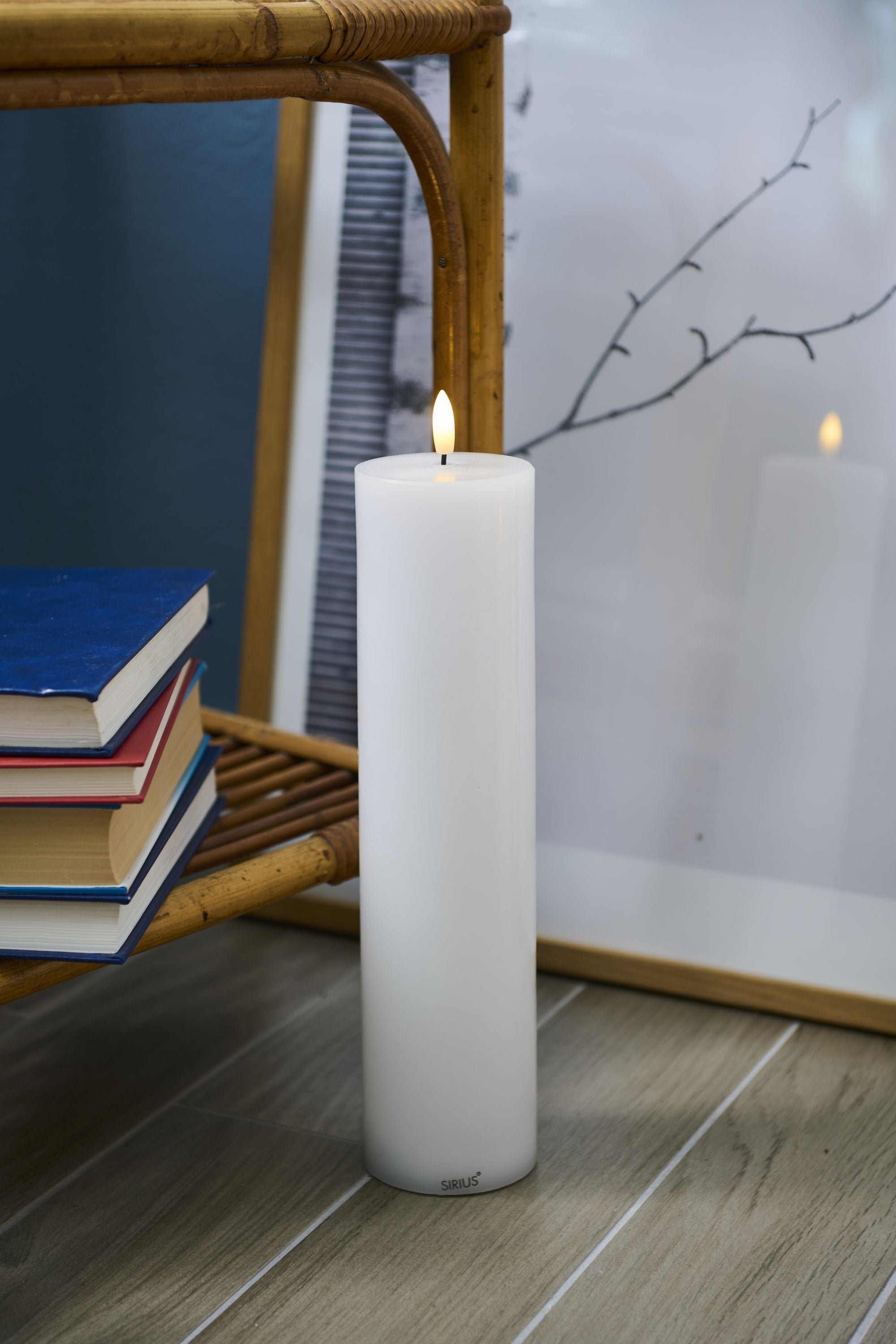 Sirius Sille Led Candle White, Ø7,5x H30CM