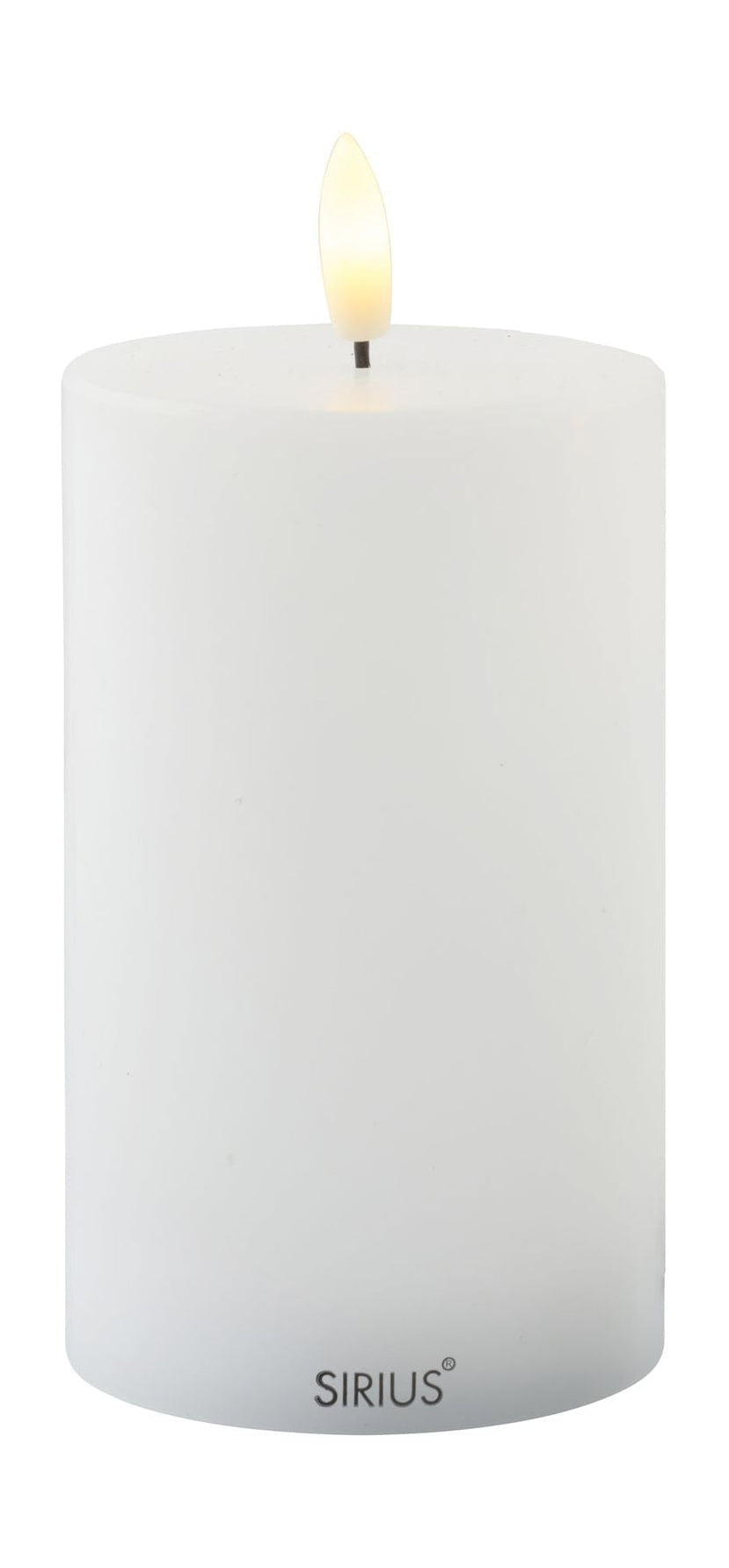 Sirius Sille Outdoor Candle White, Ø7,5x H12,5 cm