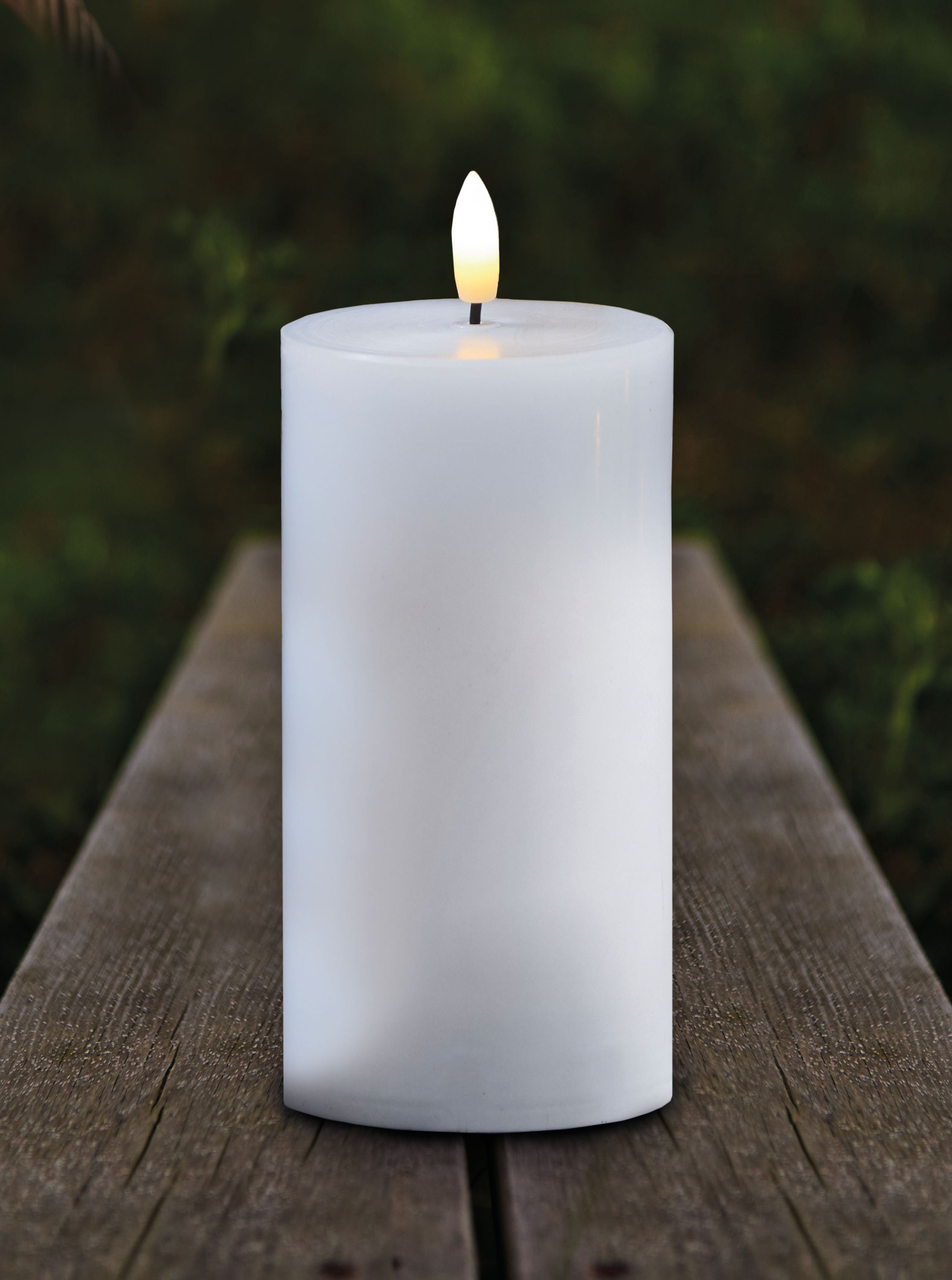 Sirius Sille Outdoor Candle White, Ø10x H20CM