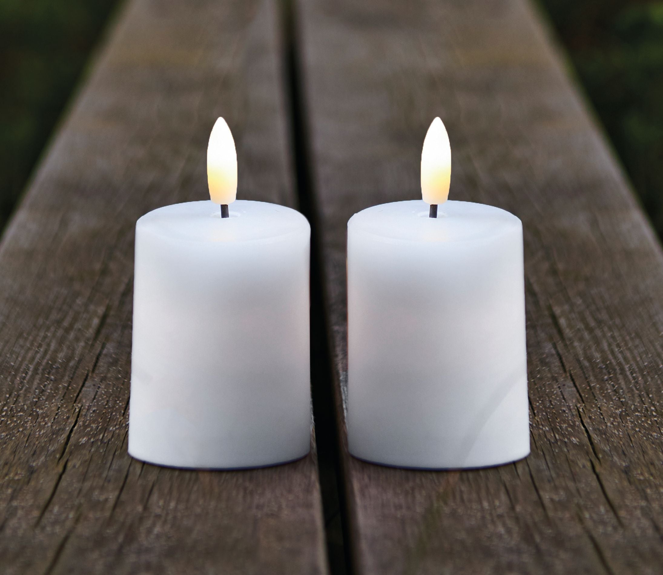 Sirius Sille Outdoor Candle Mini White 2pcs., Ø5x H6,5 cm