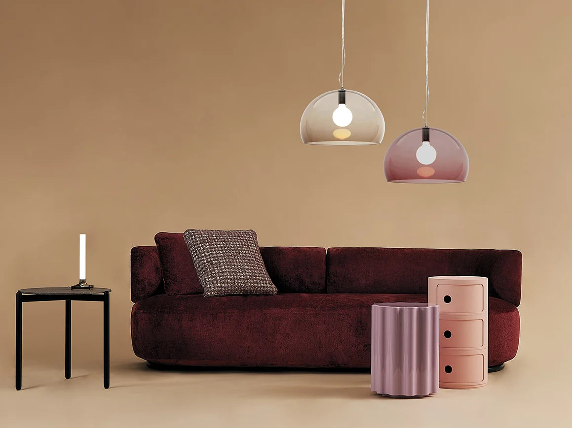 Kartell Fl/Y Suspension Lamp, Amber