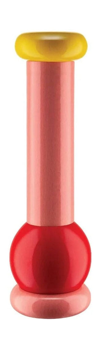 Alessi MP0210 Pepper Mill in Buech Wood, Pink