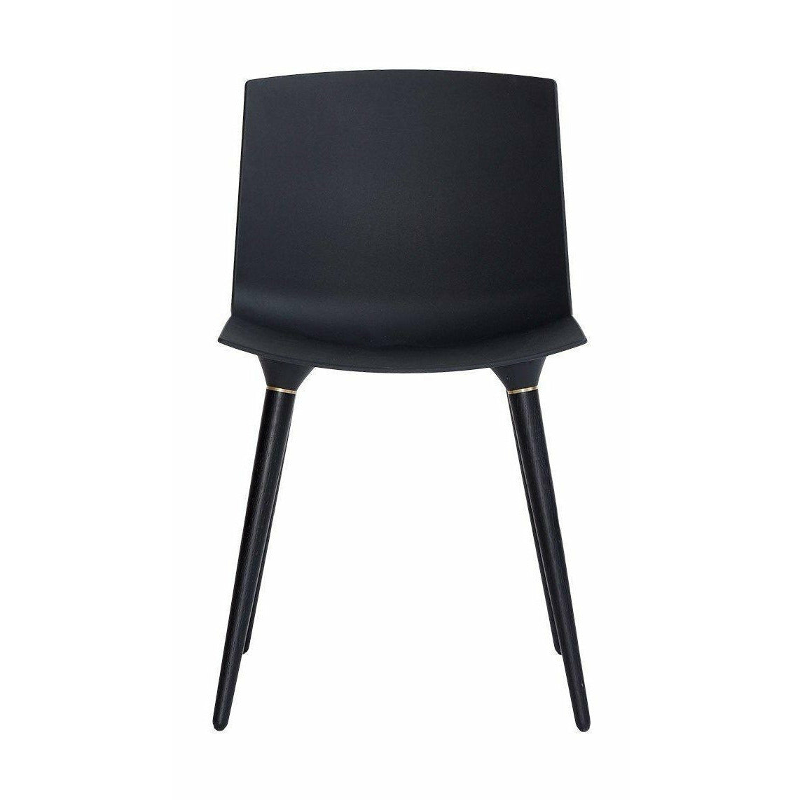 Andersen Furniture Tac krzesło czarny lakierowany dąb, czarne plastikowe siedzenie
