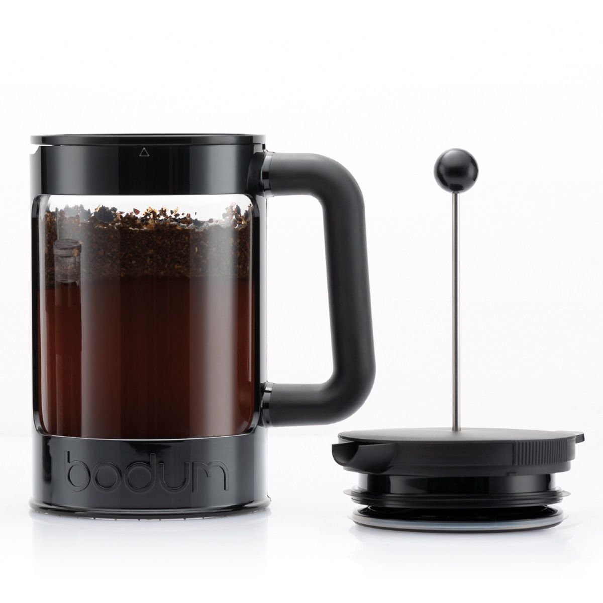 Bodum Bean Set Twórca kawy z dodatkową pokrywką czarną, 12 filiżanek