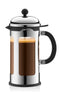 Bodum Chambord Coffee Maker B: 0,18 cm Chrom 1 L, 8 filiżanek