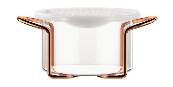 Bodum Hot Pot Set Glass Bowl With Silicone Lid Copper, 0.25 L