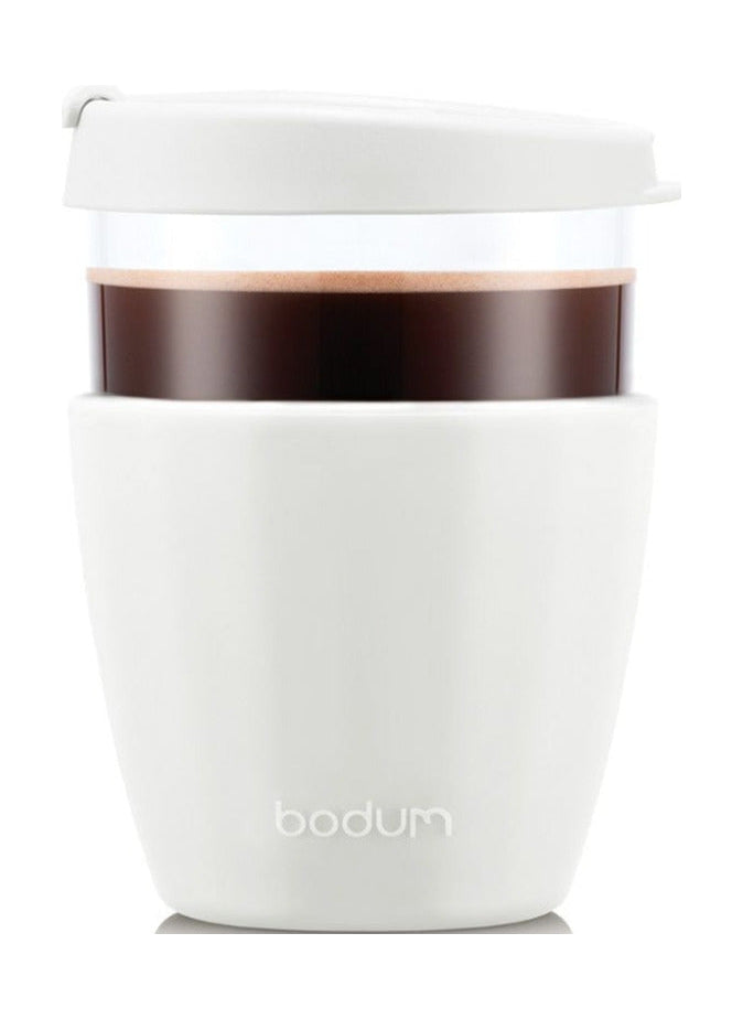 Bodum Joycup Travel Mug Glass Cream Colored, 0.4 L