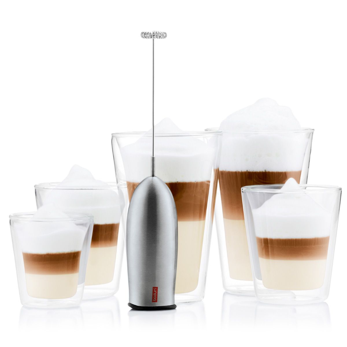 Bodum Schiuma Milk Frother Battery Operated, Chrome