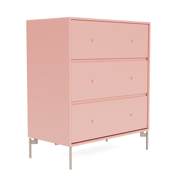 Montana Carry Dresser With Legs, Ruby/Mushroom