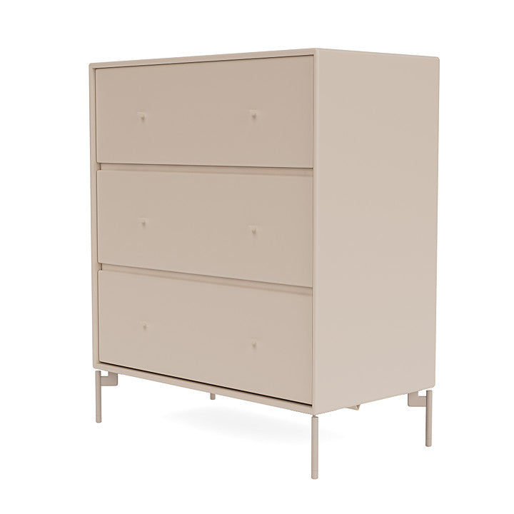 Montana Carry Dresser With Legs, Clay/Mushroom