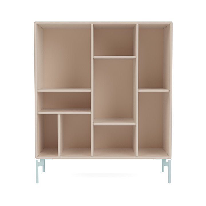 Montana Compile Decorative Shelf With Legs, Clay/Flint