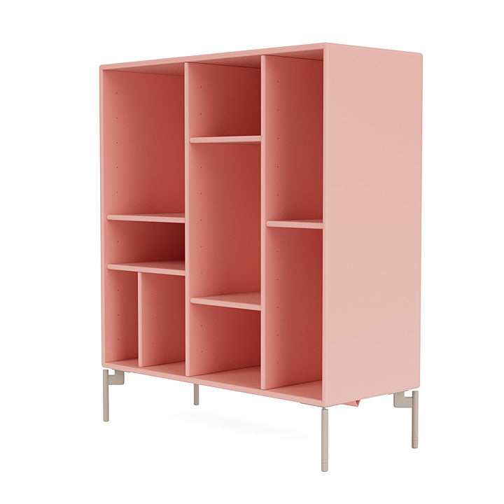 Montana Compile Decorative Shelf With Legs, Ruby/Mushroom