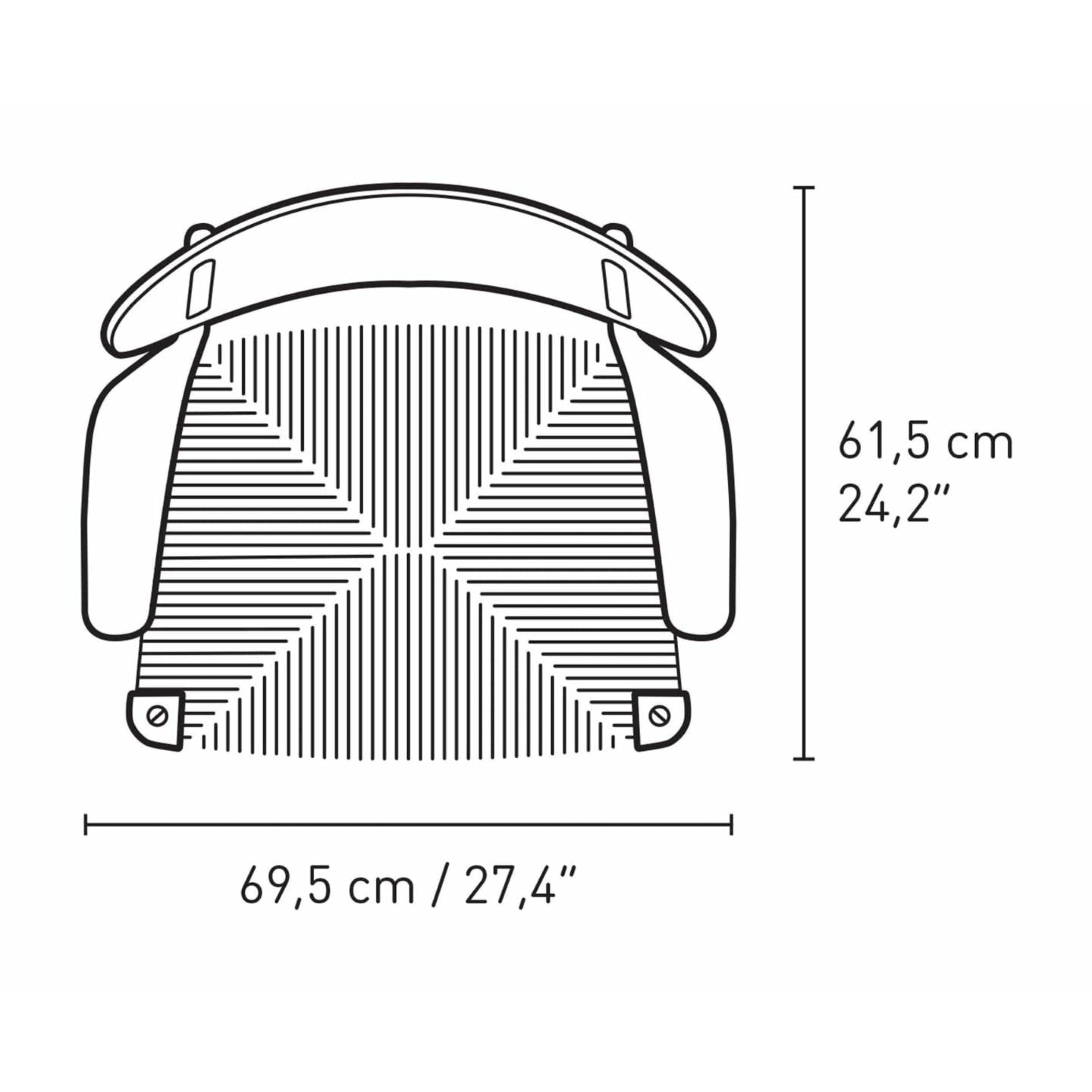 Carl Hansen CH22 REALGE FAILE DAK, Północno -Błękit/Naturalny sznurek