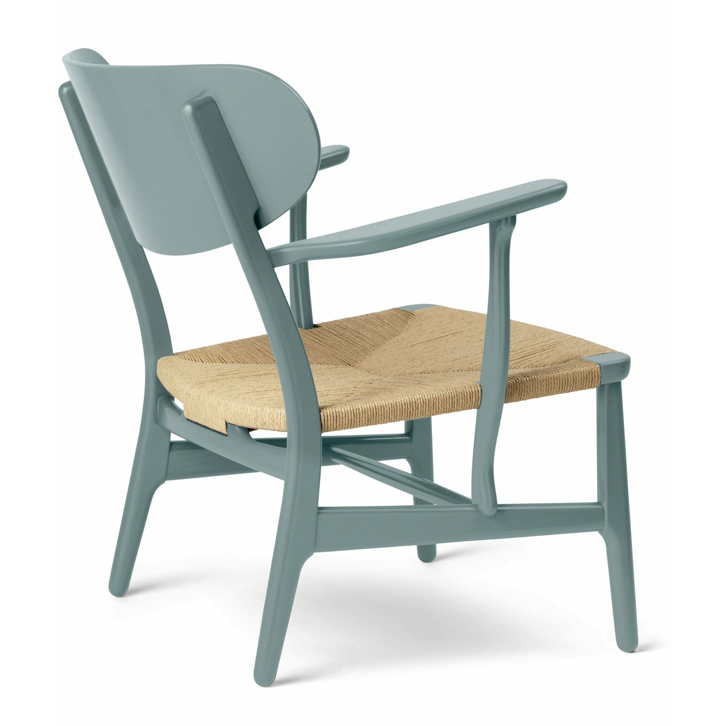 Carl Hansen CH22 REALGE FAILE DAK, Pewter Blue/Natural Widisk