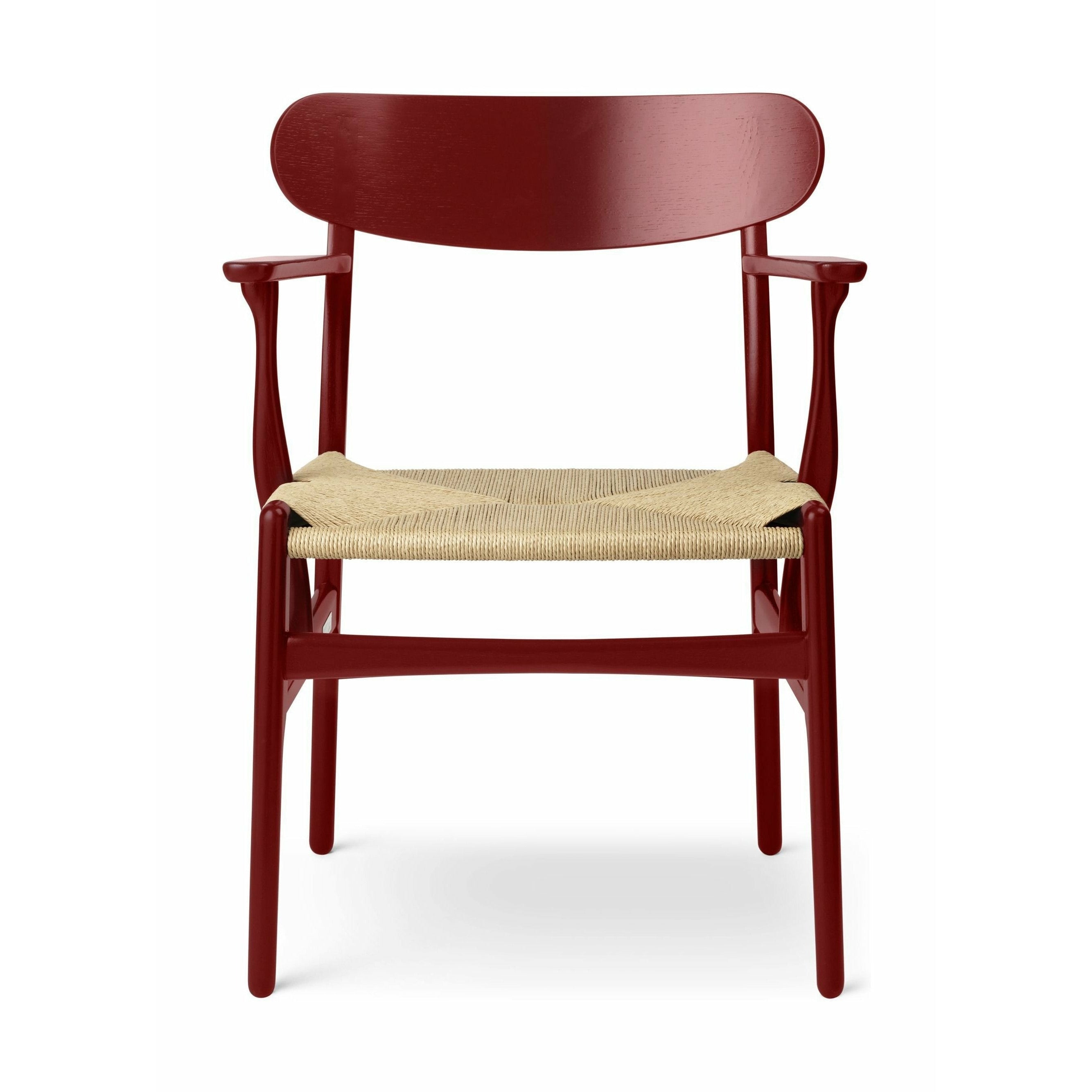 Carl Hansen Ch26 Chair Oak, Falu Red/Natural Cord