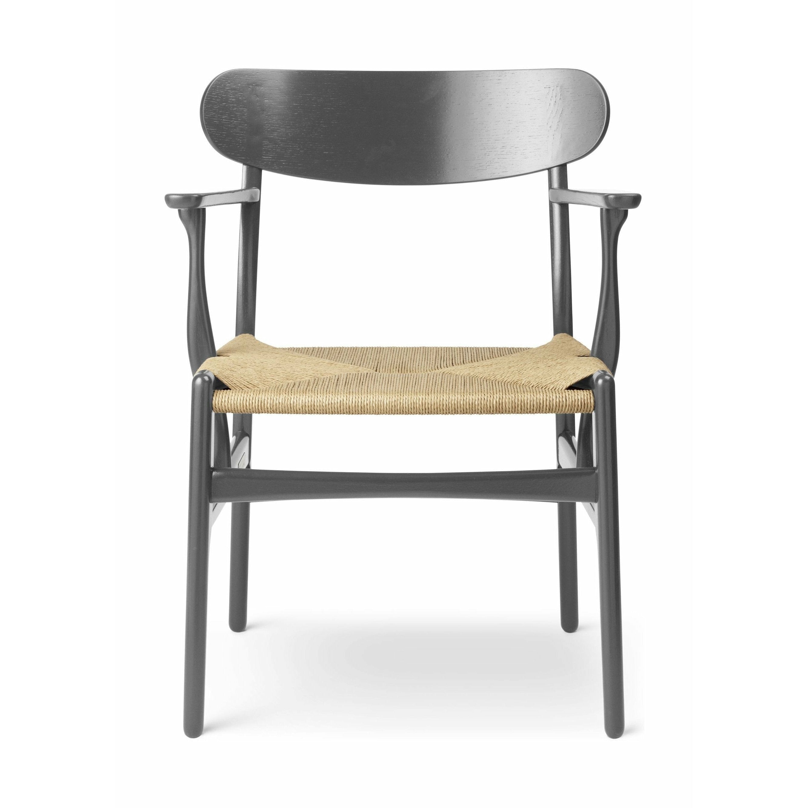 Carl Hansen Ch26 Chair Oak, Slate Brown/Natural Wicker
