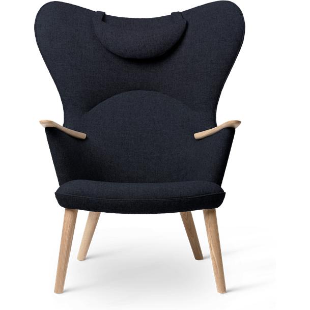 Carl Hansen CH78 MAMA Bear Lounge Fotela, mydło Oak/Blue Fiord 0782