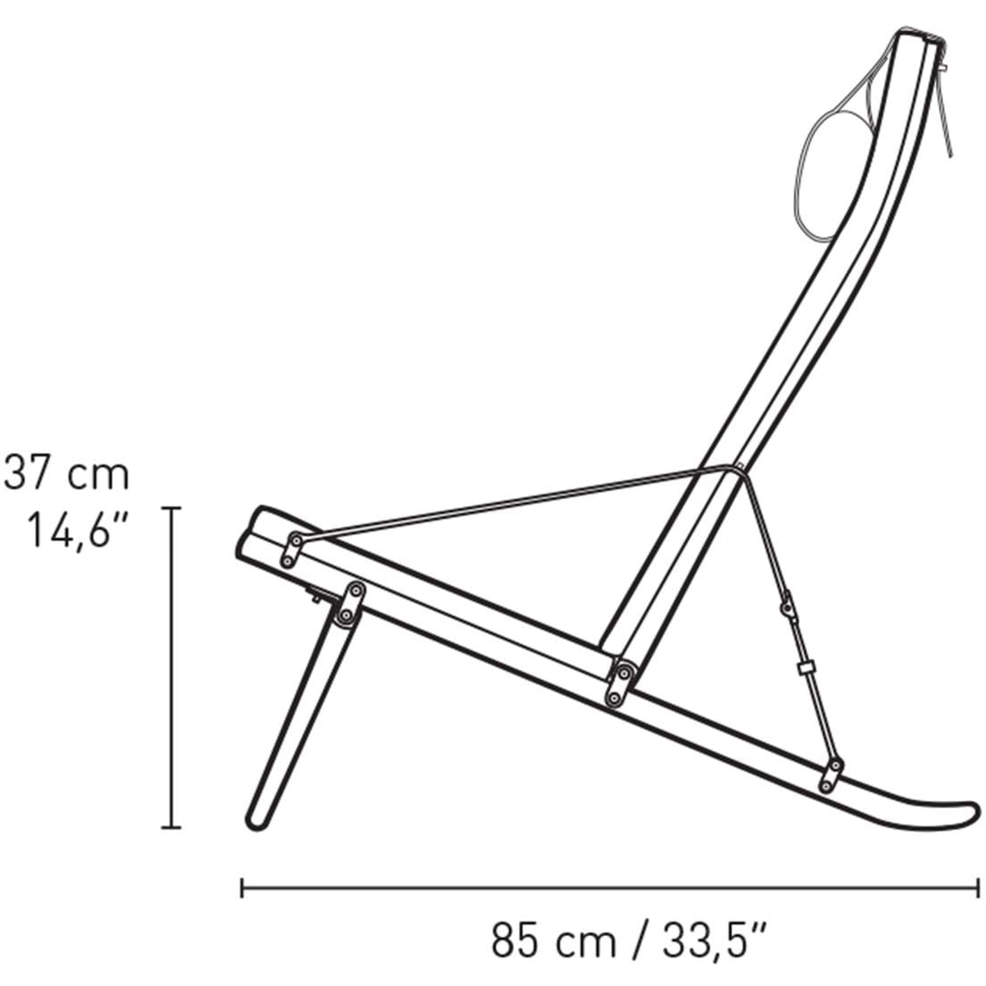 Carl Hansen FK10 PLICA Oak dębowy/płótno, naturalne