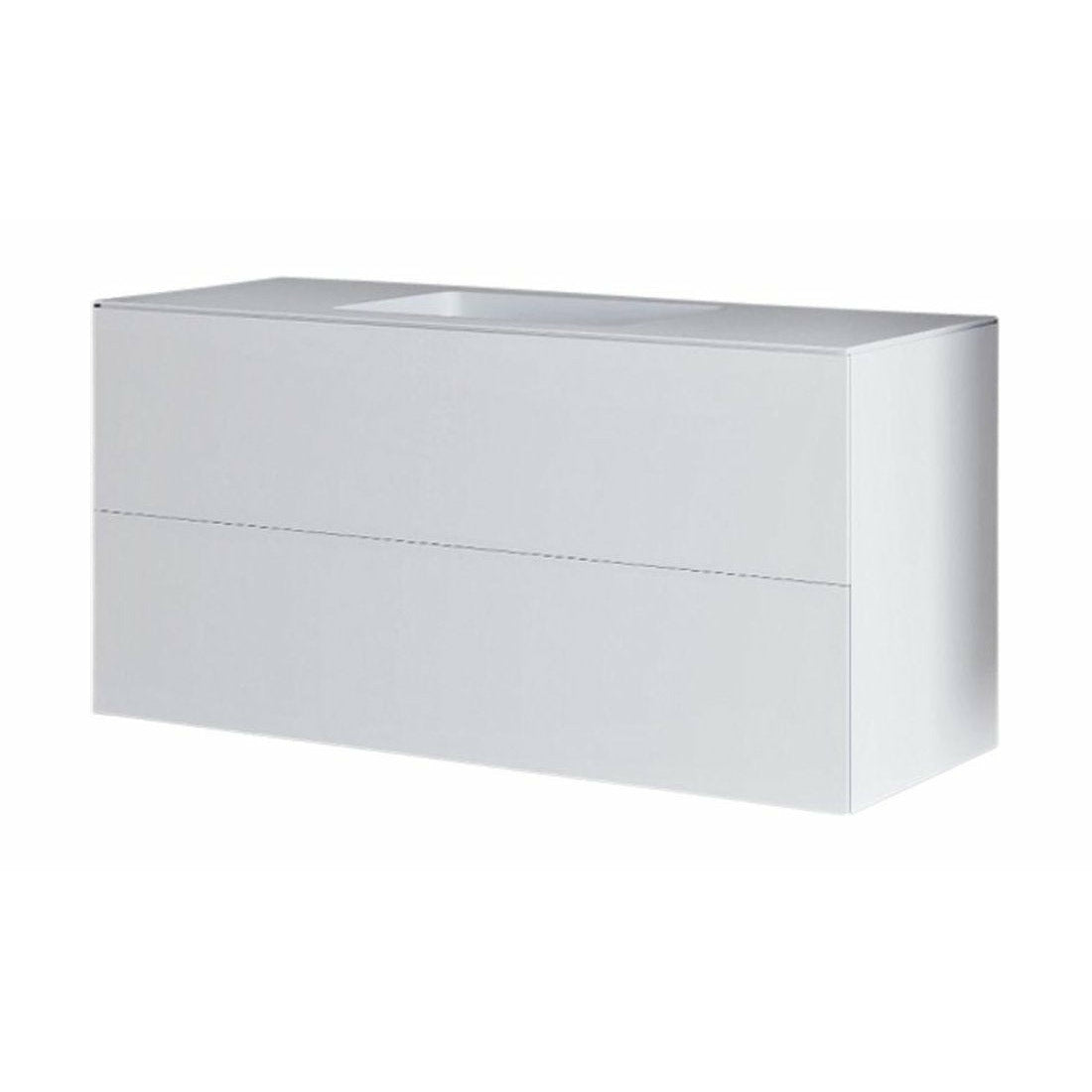 Podwójna szafka w łazience w Kopenhadze z środkowym myciem, L120 cm