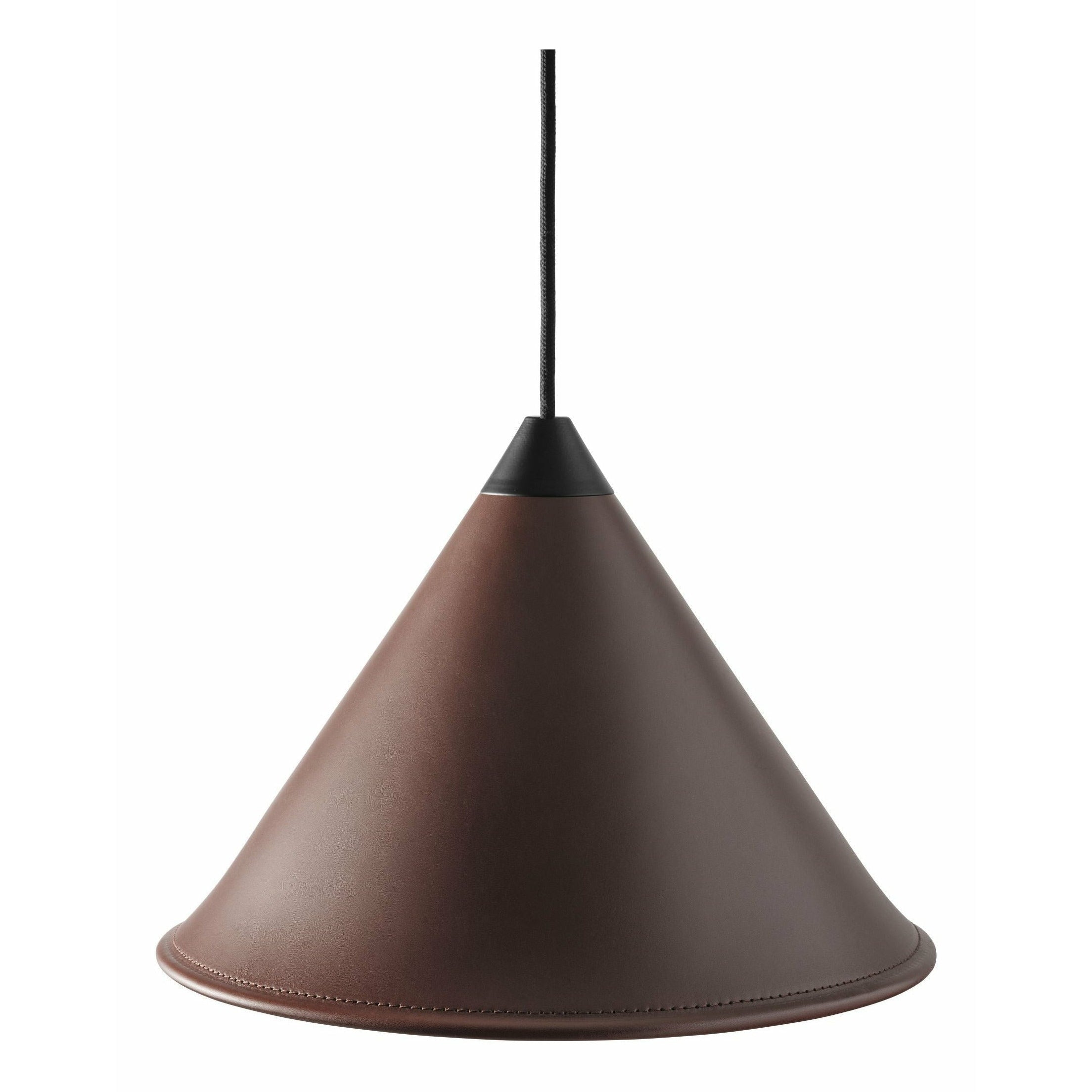 Cuero Namibia Pendant ø 45 Cm, Chocolate/Black With Black Cable