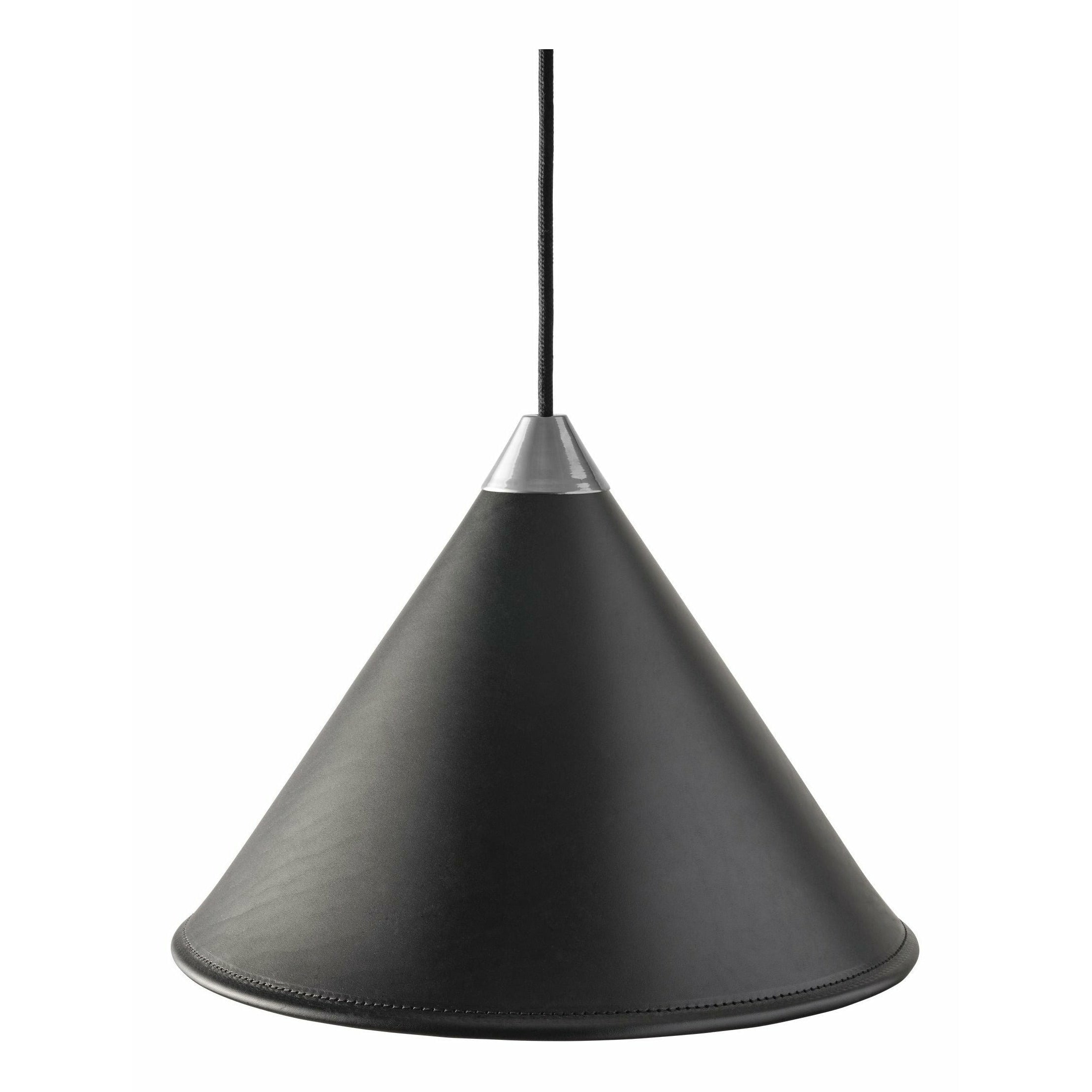 Cuero Namibia Pendant ø 45 Cm, Black/Chrome With Black Cable