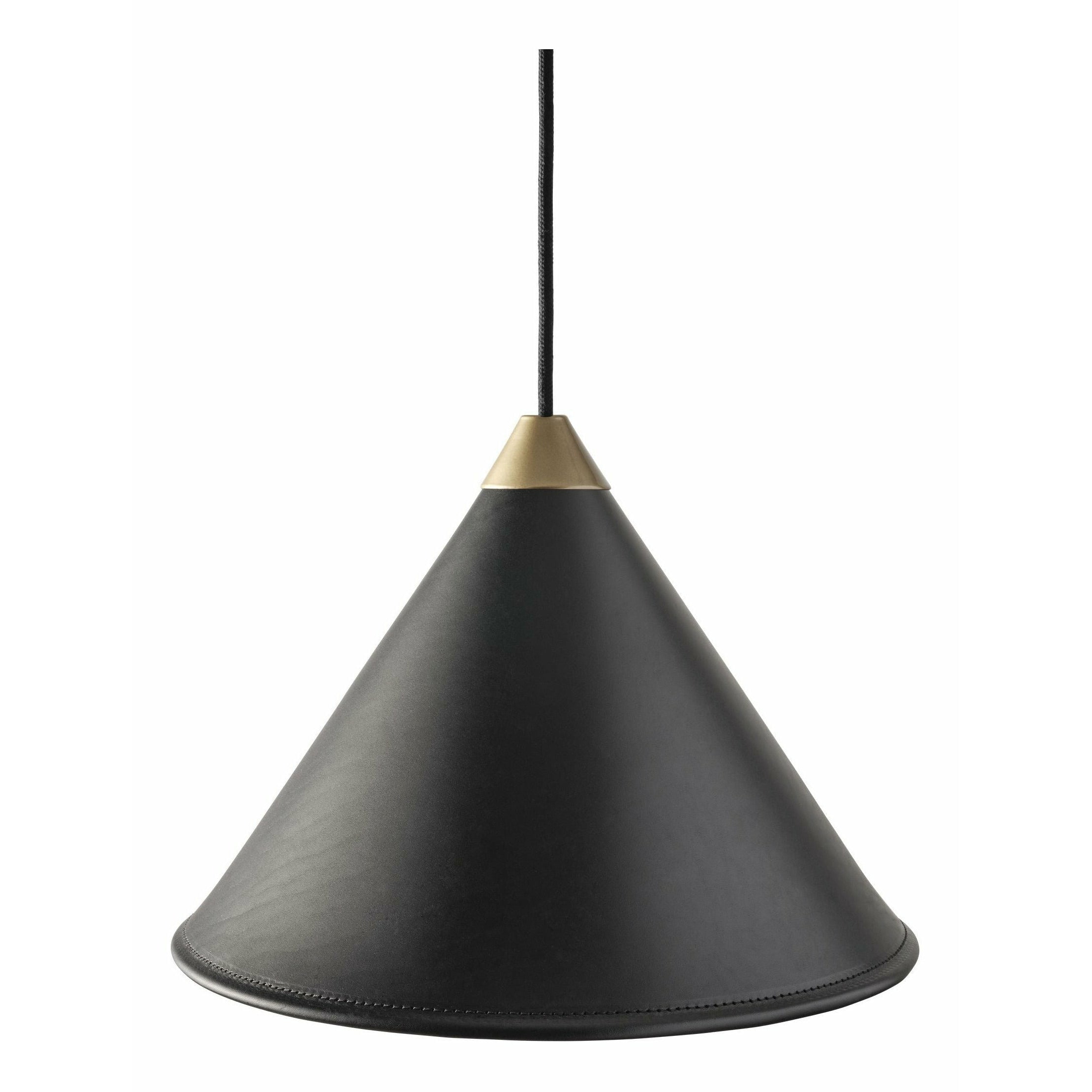 Cuero Namibia Pendant ø 45 Cm, Black/Brass With Black Cable