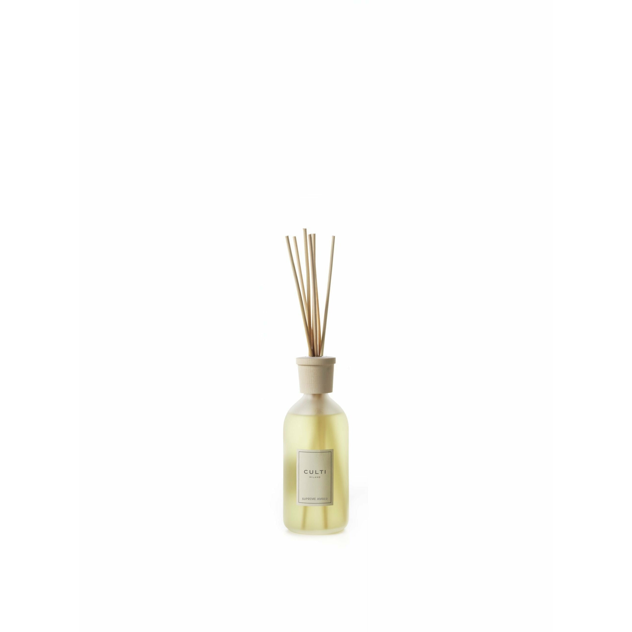 Culti Milano Stile Classic Fragrance Diffuser Supreme Amber, 500 ml