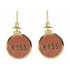 Listy projektowe Candy Disc Carring's Kiss Brass Gold Platted, Red, Red,