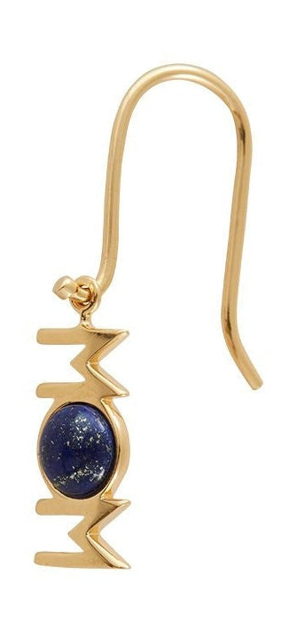 Listy projektowe Świetne kolczyki mamy 1 p CS 18K Gold Plated, Lapis Lazuli Blue