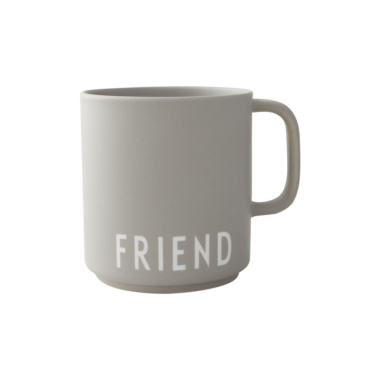 Design Letters Favourite Mug With Hade Friend, Gray