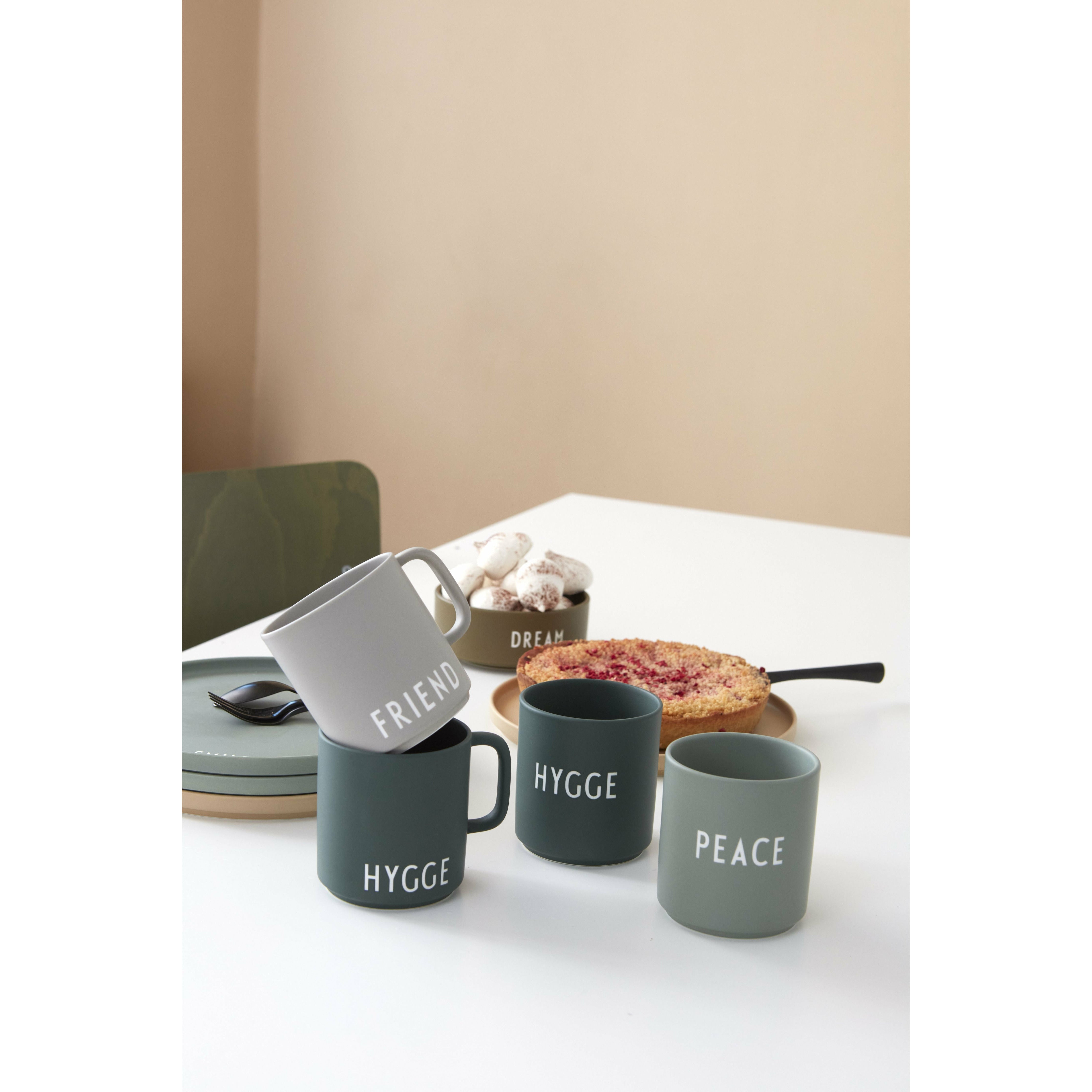 Design Letters Favorite Mug With Handle Hygge, Dark Green