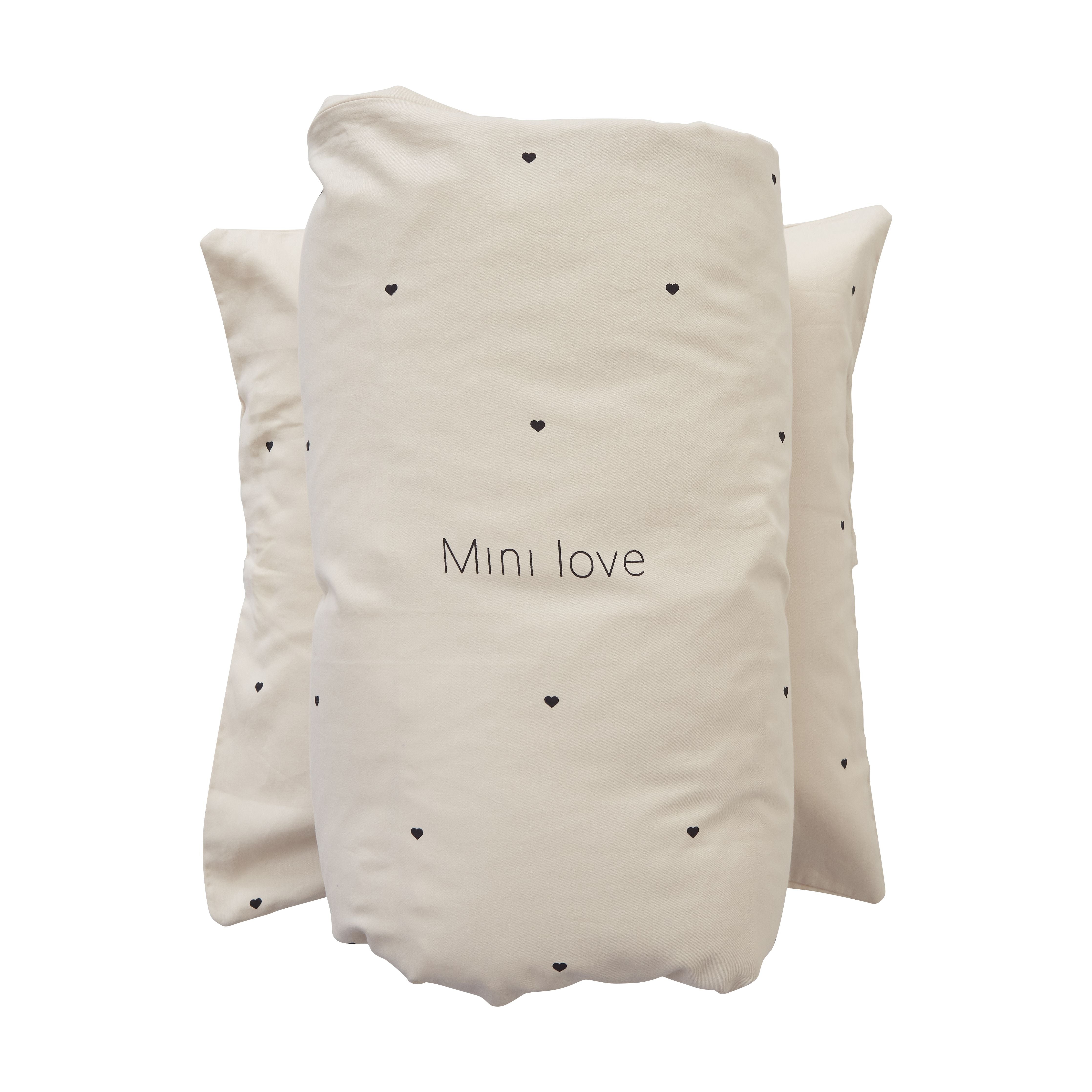 Listy projektowe Mini Love Baby Pillow i kołdry 70x100 cm, beż