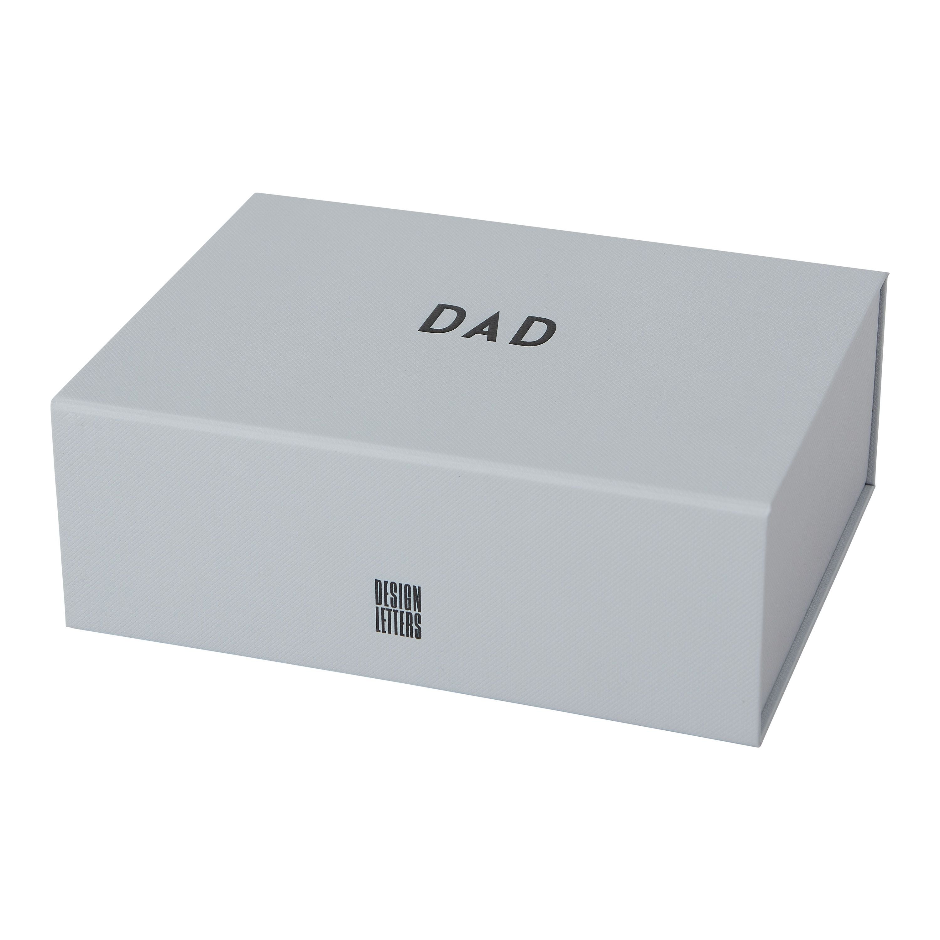 Design Letters Box Mom & Dad Box, Vatter, Gray