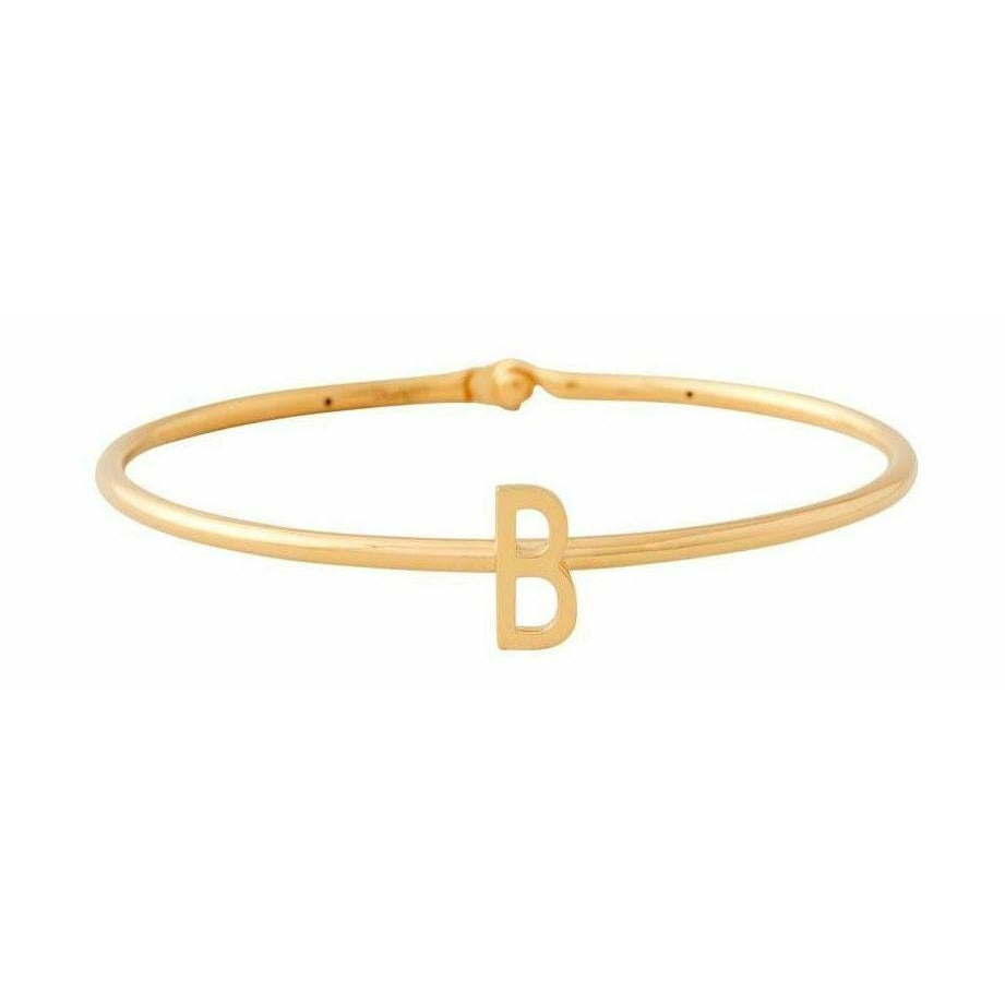Design Letters My Bangle Bangle, 18k Gold Plated Silver