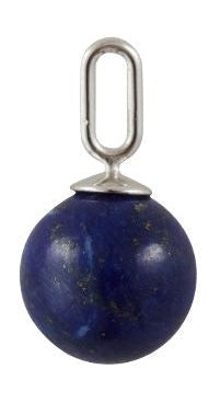 Listy projektowe Kamienne wisiorek 8 mm 925 srebrne, lapis lazuli niebieski