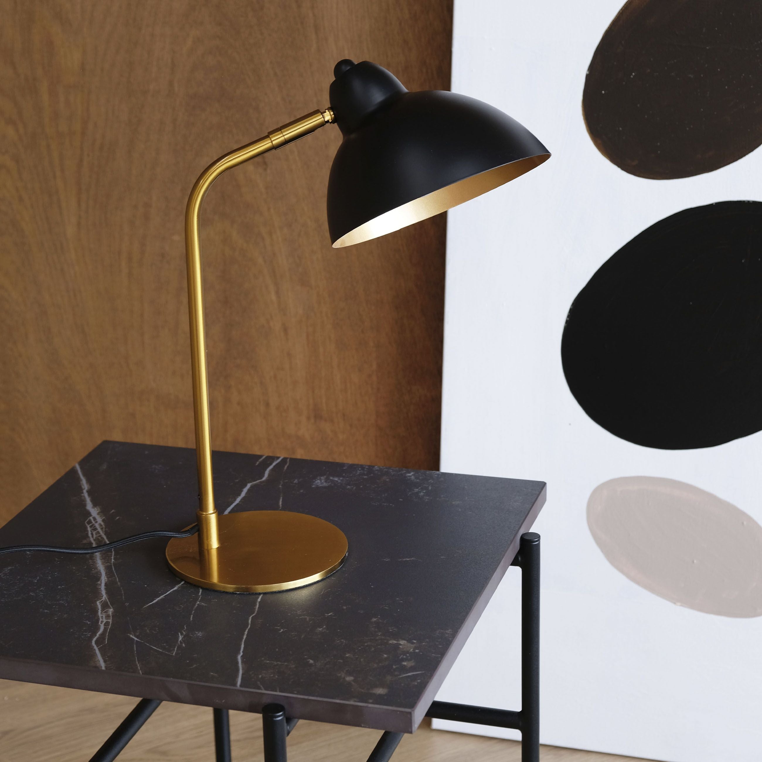 Dyberg Larsen Futura Table Lamp Brass/Black, Small