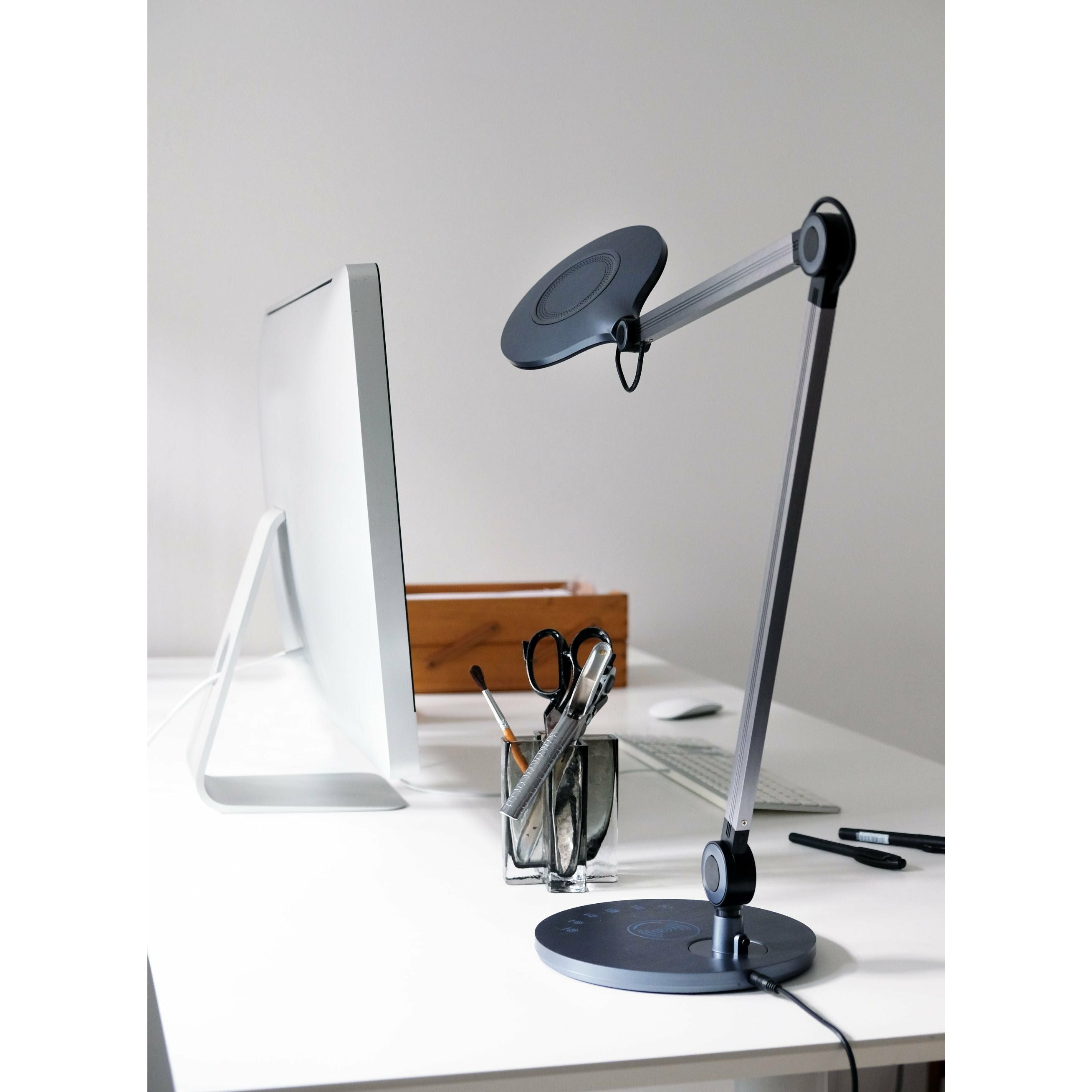 Lampa stołowa biurowa Dyberg Larsen, szary