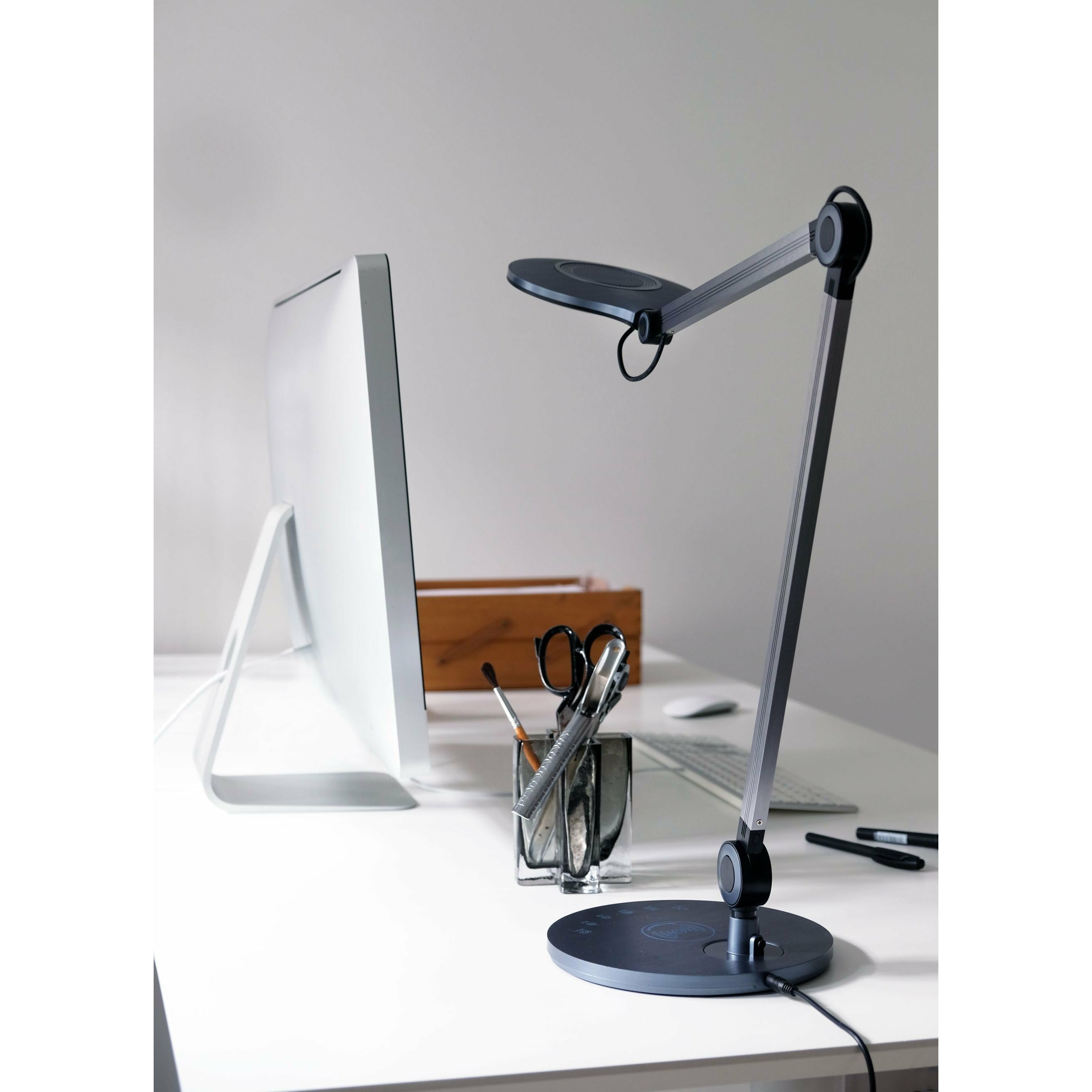 Lampa stołowa biurowa Dyberg Larsen, szary