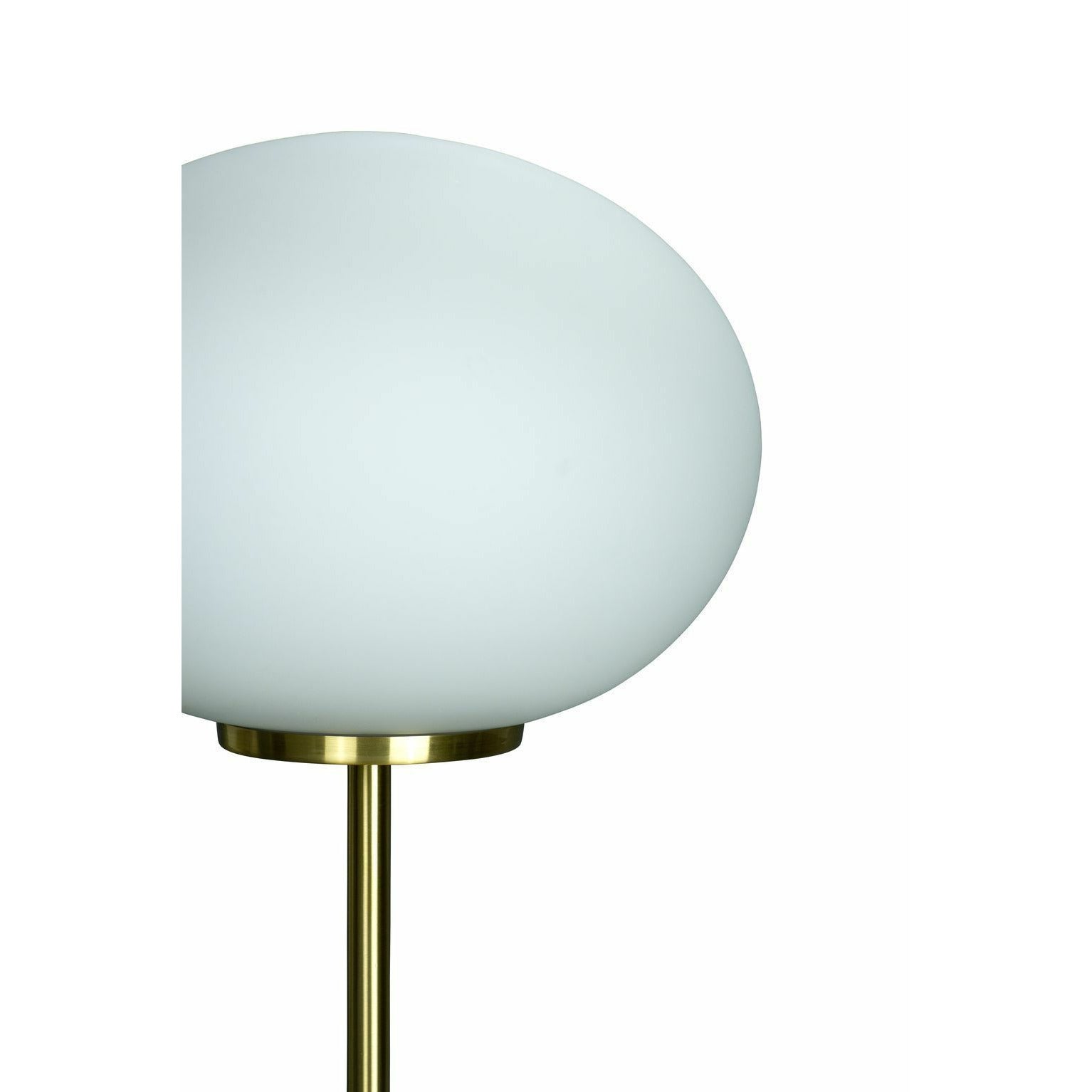 Lampa stołowa Dyberg Larsen Queen, opal/mosiądz