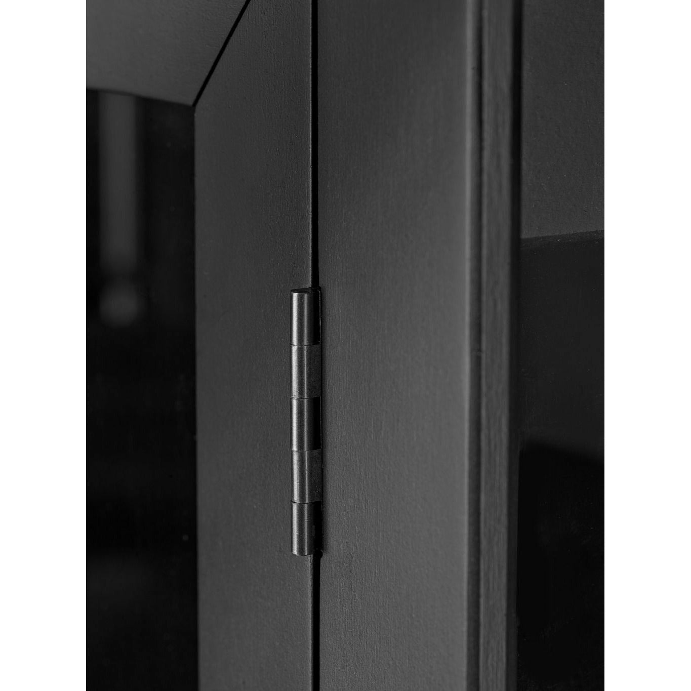 FDB Møbler A90 Boderne Display Szafka Beech Black Lanquered, H: 127 cm