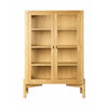  A90 Boderne Display Cabinet Oak Natural H: 127 cm