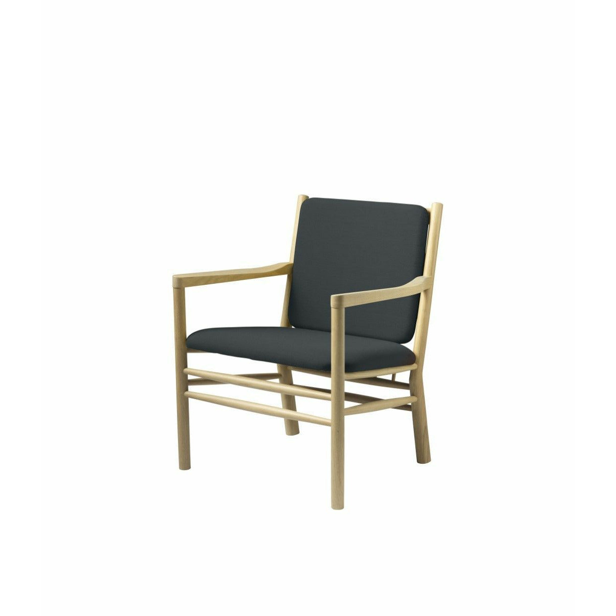 Fdb Møbler J147 Armchair, Natural/Mørkegrøn