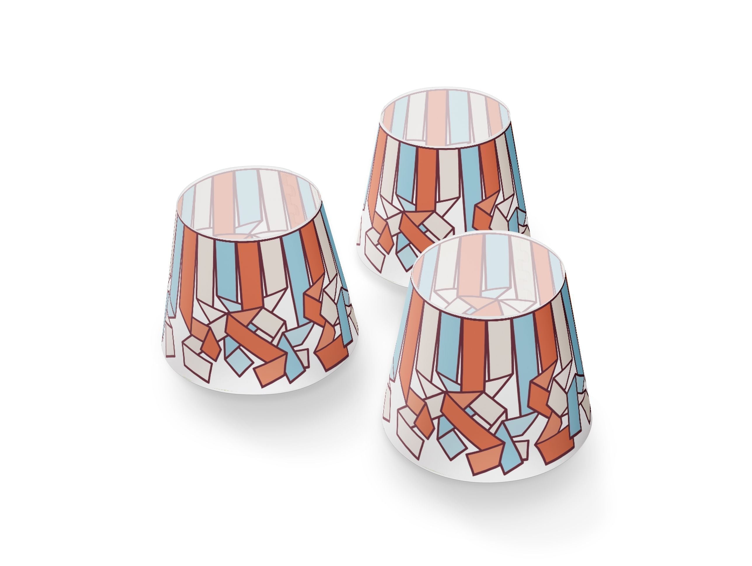 Fatboy Edison The Mini Cappie Lampshades Set Of 3 Serpentine, Sky