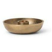 Ferm Living Bowl Candlestick Single, Brass