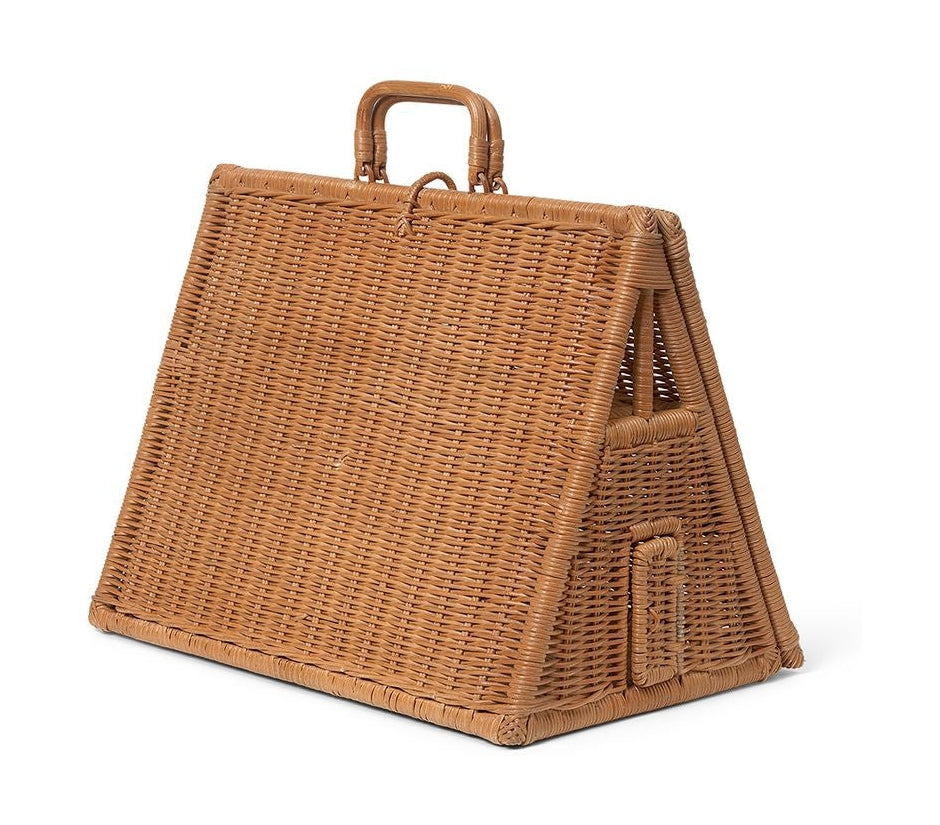 Ferm Living splecił dom w Dollhouse Rattan, natura